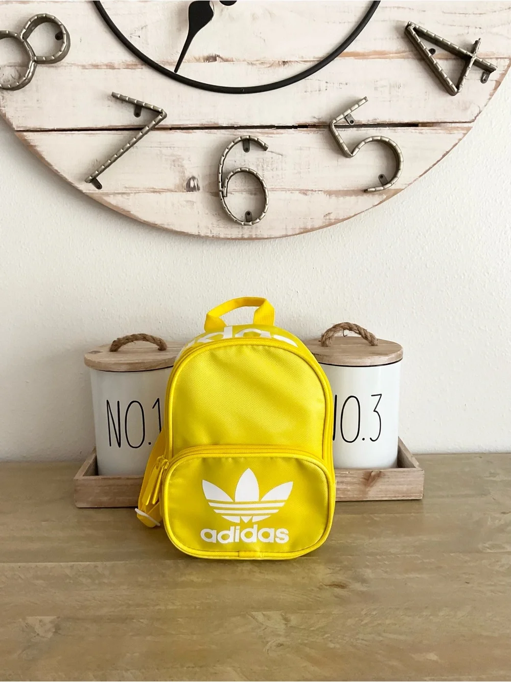 Adidas Yellow Mini Backpack